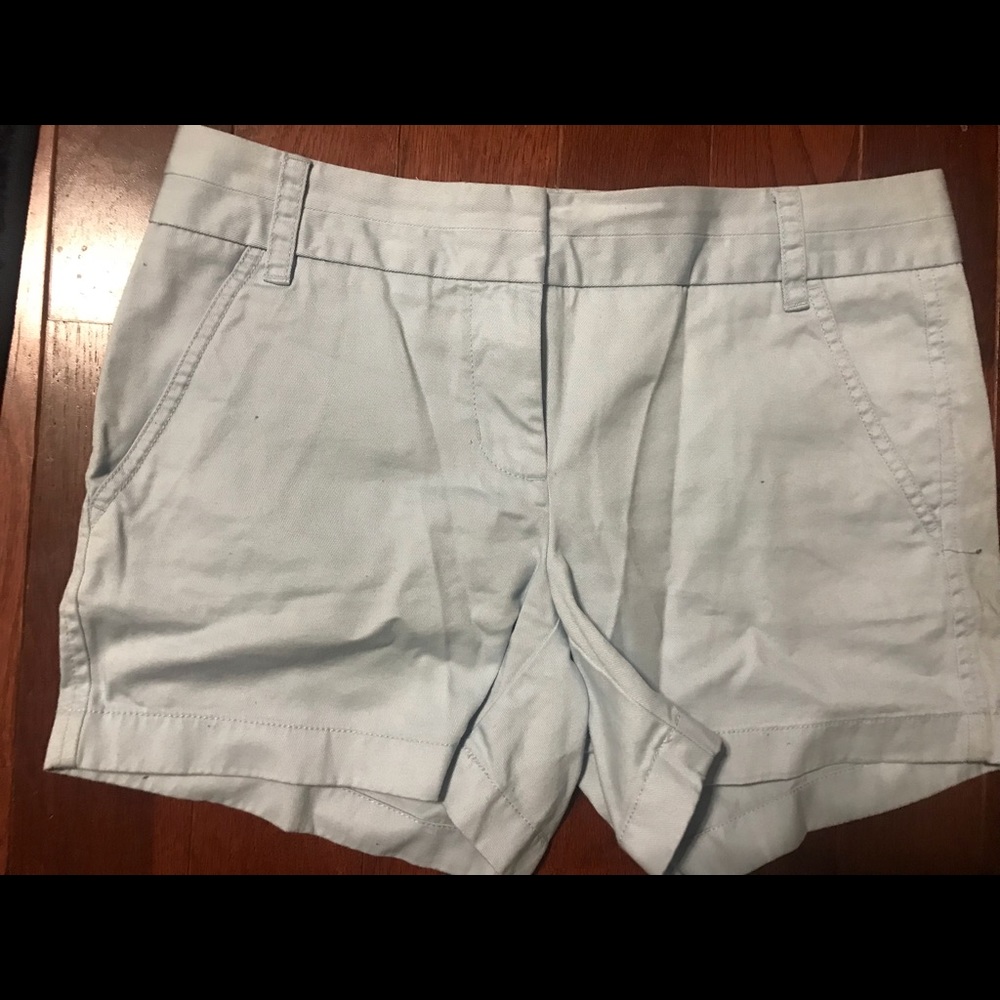 J crew chino shorts baby blue size 2